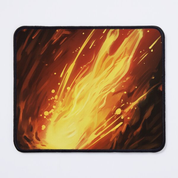 Item preview, Blazing Wildfire Erupting in the Night Forest, Casting Fiery Orange and Yellow Light on the Dark Trees designed and sold by Epsydon Designers.