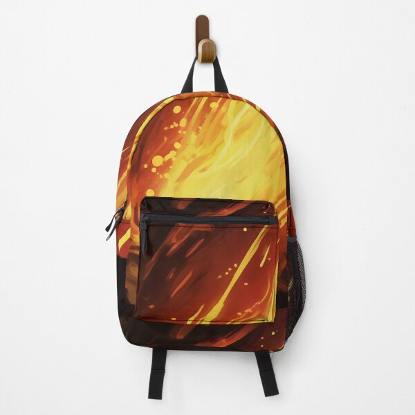 Item preview, Blazing Wildfire Erupting in the Night Forest, Casting Fiery Orange and Yellow Light on the Dark Trees designed and sold by Epsydon Designers.