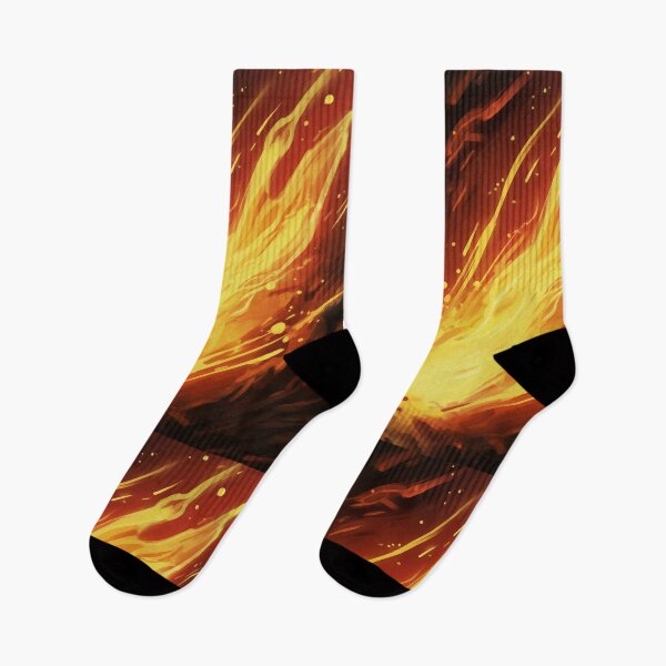 Item preview, Blazing Wildfire Erupting in the Night Forest, Casting Fiery Orange and Yellow Light on the Dark Trees designed and sold by Epsydon Designers.