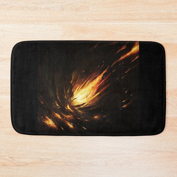 Item preview, Blazing Wildfire Erupting in the Night Forest, Casting Fiery Orange and Yellow Light on the Dark Trees designed and sold by Epsydon Designers.