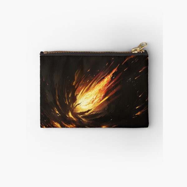 Item preview, Blazing Wildfire Erupting in the Night Forest, Casting Fiery Orange and Yellow Light on the Dark Trees designed and sold by Epsydon Designers.