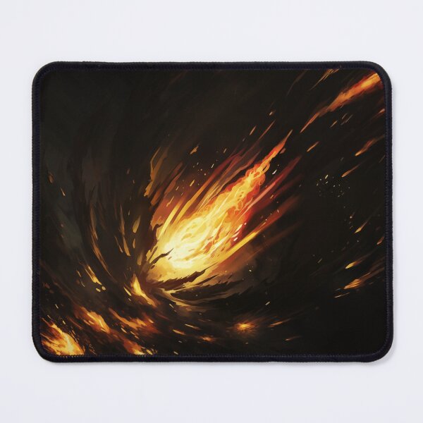 Item preview, Blazing Wildfire Erupting in the Night Forest, Casting Fiery Orange and Yellow Light on the Dark Trees designed and sold by Epsydon Designers.