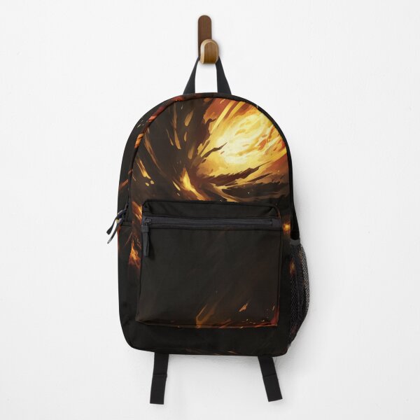 Item preview, Blazing Wildfire Erupting in the Night Forest, Casting Fiery Orange and Yellow Light on the Dark Trees designed and sold by Epsydon Designers.