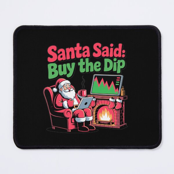 Item preview, Santa said buy the dip, bitcoin crypto christmas designed and sold by NoetherSym.