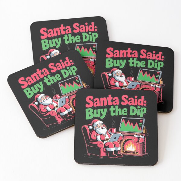 Item preview, Santa said buy the dip, bitcoin crypto christmas designed and sold by NoetherSym.