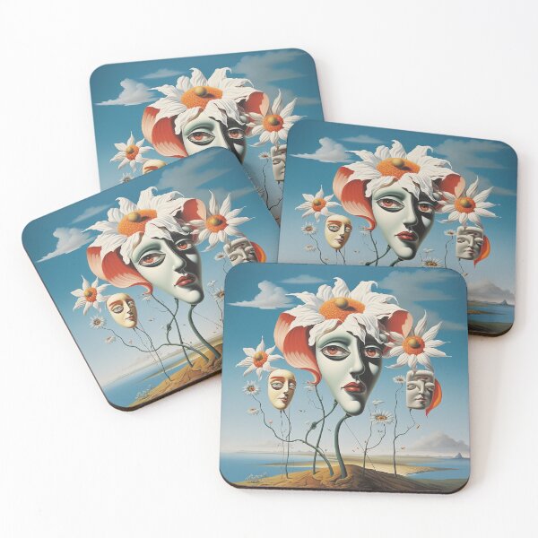 Item preview, Surreal flowers, faces, landscape, melancholy, dream world, fairy tale designed and sold by G-M-Designs.