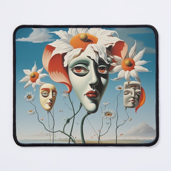 Item preview, Surreal flowers, faces, landscape, melancholy, dream world, fairy tale designed and sold by G-M-Designs.