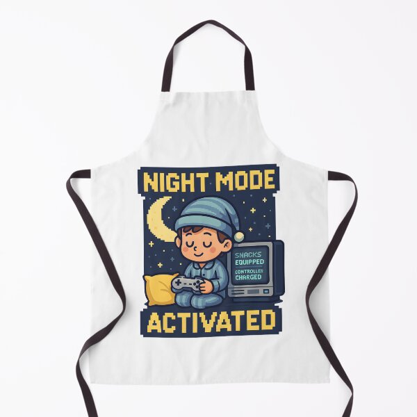 Item preview, Night Mode Activated Cute Gamer Pyjamas Retro Design. designed and sold by The-T-In-Retro.