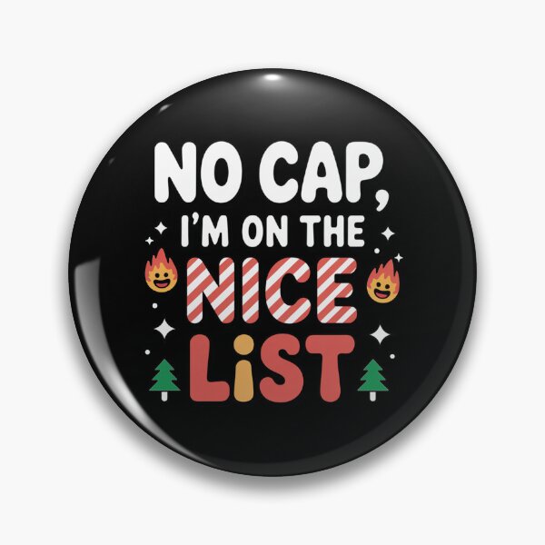 Item preview, No Cap, I'm on the nice list, funny Gen Z and gen Alpha Christmas designed and sold by NoetherSym.