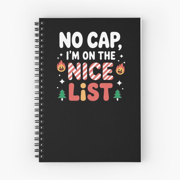 Item preview, No Cap, I'm on the nice list, funny Gen Z and gen Alpha Christmas designed and sold by NoetherSym.