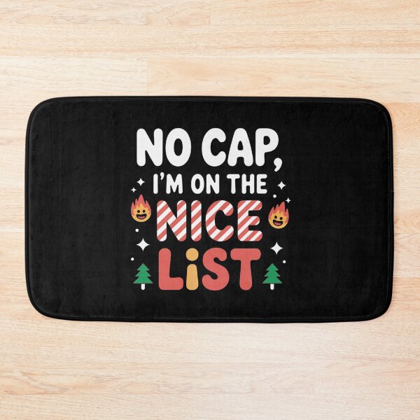 Item preview, No Cap, I'm on the nice list, funny Gen Z and gen Alpha Christmas designed and sold by NoetherSym.