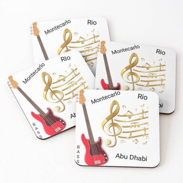 Item preview, Music Instruments into Digital Art: Bass Guitars designed and sold by QuasarDigitalSurrealism.