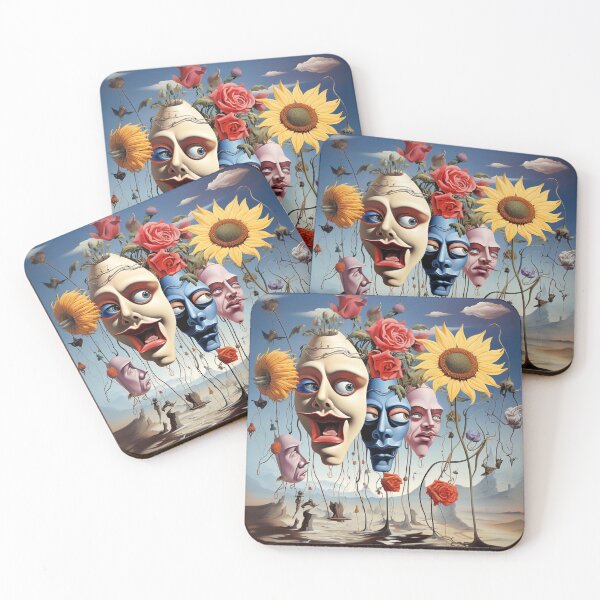 Item preview, Surreal flowers, faces, landscape, melancholy, dream world, fairy tale designed and sold by G-M-Designs.