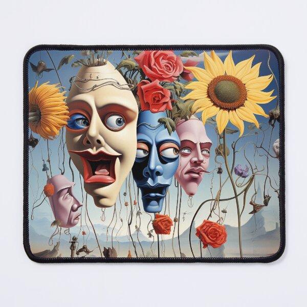 Item preview, Surreal flowers, faces, landscape, melancholy, dream world, fairy tale designed and sold by G-M-Designs.