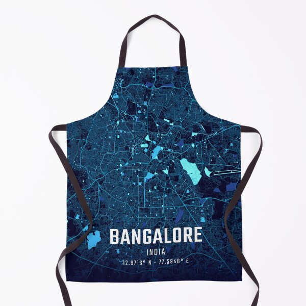 Artikelvorschau, Stadtplan von Bangalore bei Mitternacht entworfen und verkauft von HomeLivingCo.