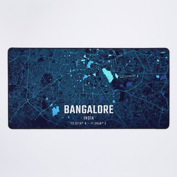 Item preview, Bangalore Midnight City Map designed and sold by HomeLivingCo.
