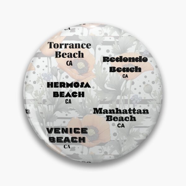 Item preview, Southern California Southbay Beach Cities in Different Black Fonts designed and sold by CarrollGene.