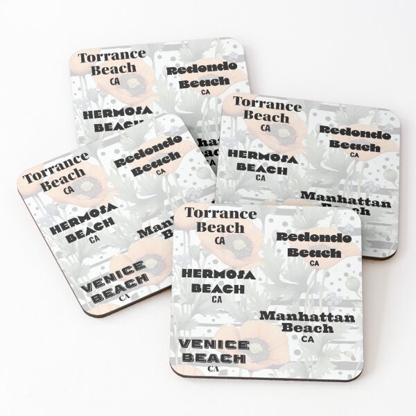 Item preview, Southern California Southbay Beach Cities in Different Black Fonts designed and sold by CarrollGene.