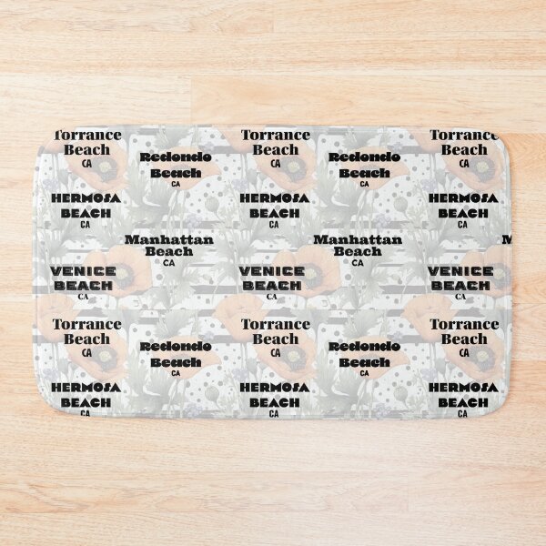 Item preview, Southern California Southbay Beach Cities in Different Black Fonts designed and sold by CarrollGene.