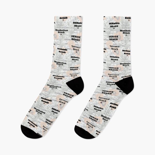 Item preview, Southern California Southbay Beach Cities in Different Black Fonts designed and sold by CarrollGene.