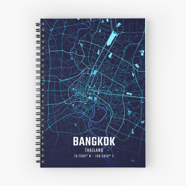 Item preview, Bangkok Midnight City Map designed and sold by HomeLivingCo.