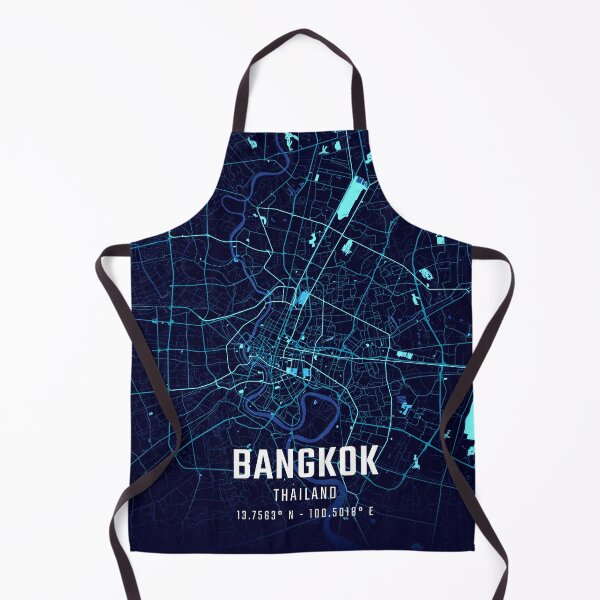 Item preview, Bangkok Midnight City Map designed and sold by HomeLivingCo.