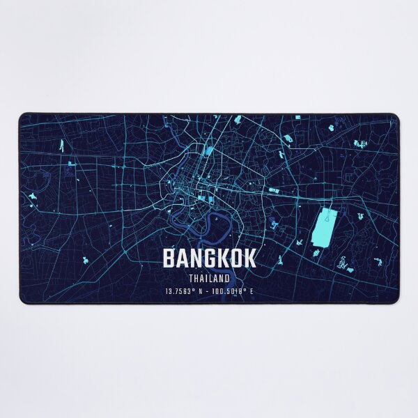 Item preview, Bangkok Midnight City Map designed and sold by HomeLivingCo.
