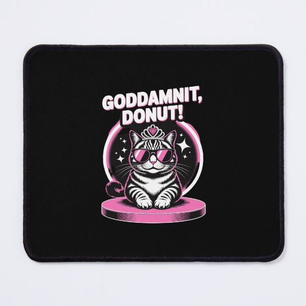 Item preview, Goddammit Donut Princess Cat Glasses 1 designed and sold by Belkisallen.