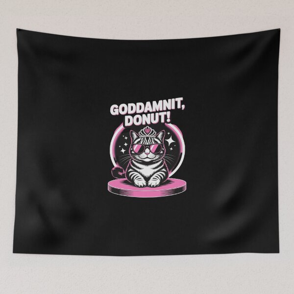 Item preview, Goddammit Donut Princess Cat Glasses 1  designed and sold by Belkisallen.