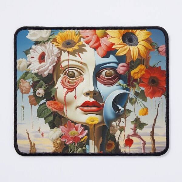 Item preview, Surreal flowers, faces, landscape, melancholy, dream world, fairy tale designed and sold by G-M-Designs.