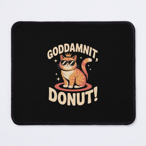 Item preview, Goddammit Donut Princess Cat Glasses 3 designed and sold by Belkisallen.