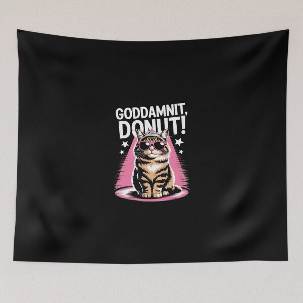 Item preview, Goddammit Donut Princess Cat Glasses  designed and sold by Belkisallen.