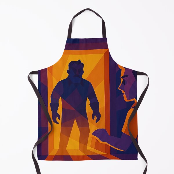 Item preview, SHADOW IN THE DOORWAY – Unique Colorful Hello Neighbor Nick Cubism Art  designed and sold by Owlic.artwear.