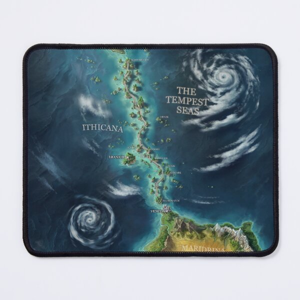 Item preview, The Bridge Kingdom Map designed and sold by danielleljensen.