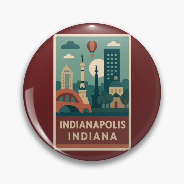 Item preview, Indianapolis Indiana  designed and sold by Broken Antler Designs .