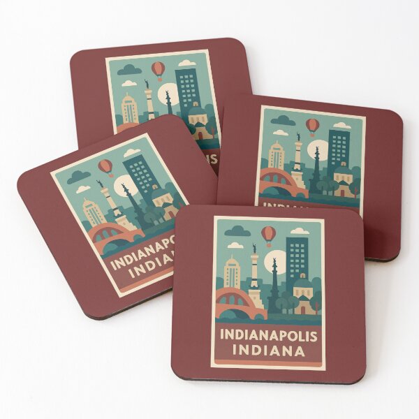 Item preview, Indianapolis Indiana  designed and sold by Broken Antler Designs .