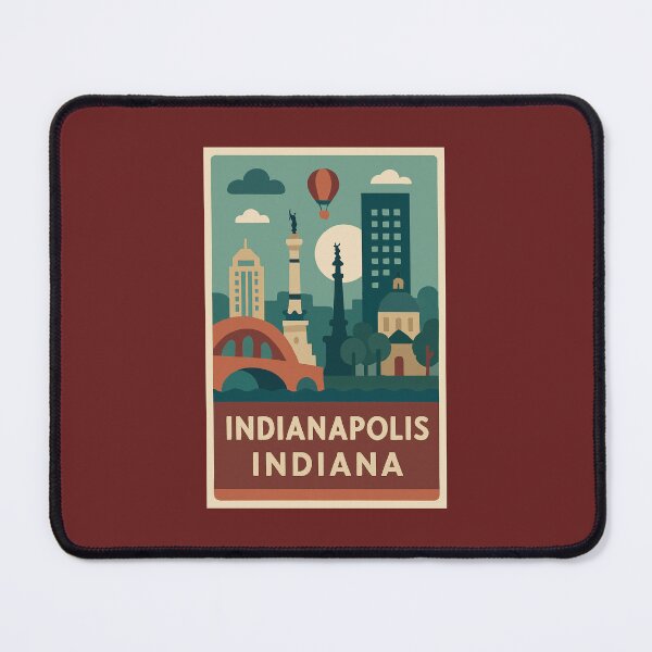 Item preview, Indianapolis Indiana designed and sold by Broken Antler Designs .