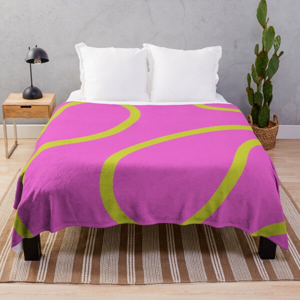 Item preview, Pink and Yellow Minimal Curves Lines Abstract Artwork designed and sold by patternsoup.