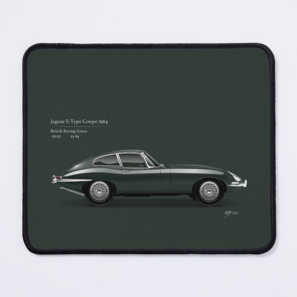 Item preview, 1964 E-Type Coupe, Racing Green. designed and sold by Tunstall Illustration.