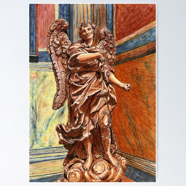 Item preview, The Archangel Gabriel in the Chapel of the Annunciation, the Pantheon, Rome designed and sold by LymphomaLass.