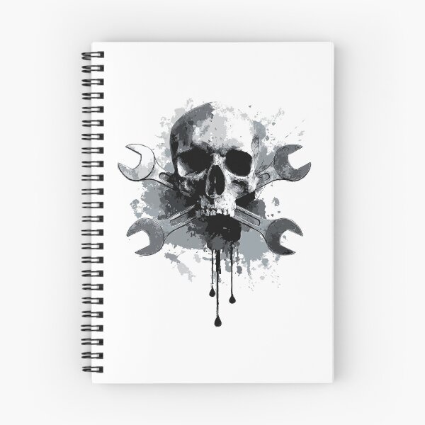 Item preview, Grunge skull with wrenches – Industrial metal design designed and sold by drizzd.