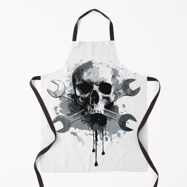 Item preview, Grunge skull with wrenches – Industrial metal design designed and sold by drizzd.