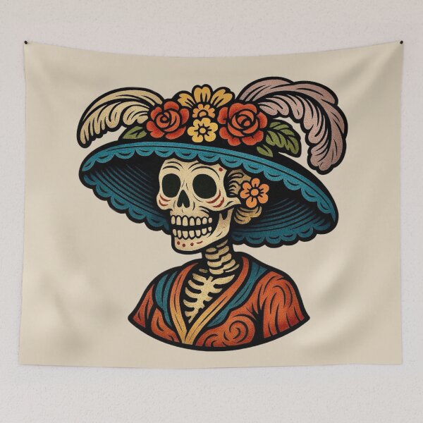 Item preview, La Catrina / Iconic Day of the Dead Skeleton designed and sold by Myra365Art.