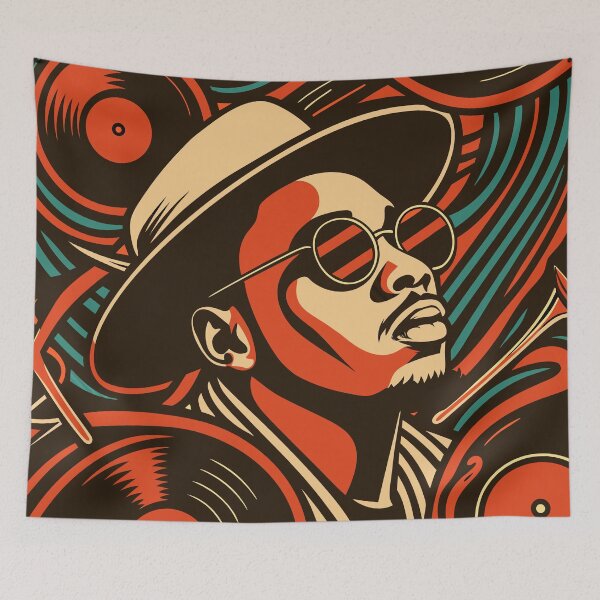 Item preview, Anderson .Paak | Retro Jazz Funk Illustration designed and sold by Taanva.