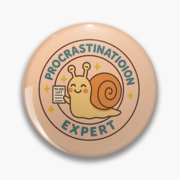 Item preview, Procrastination Expert Snail designed and sold by Flying Doggo.