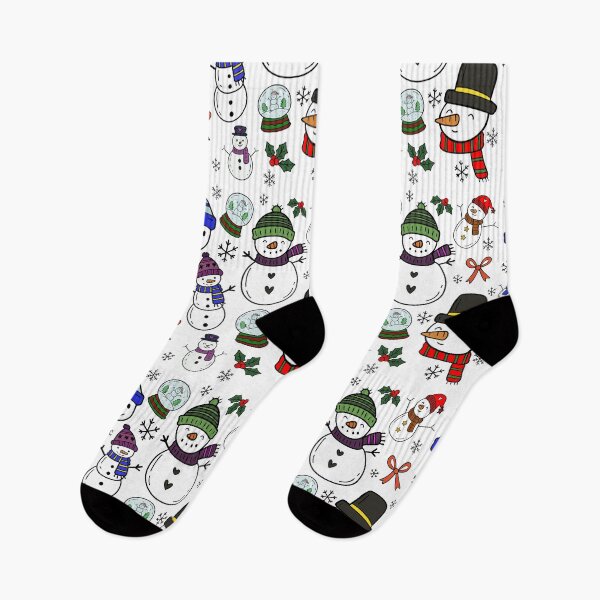 Item preview, Whimsical Snowman Christmas Pattern | Cute Winter Holiday Design designed and sold by annebmeadows.