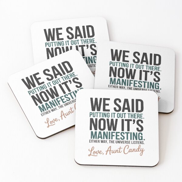 Item preview, Ask Aunt Candy - Putting It Out There vs Manifesting - Funny Generational Slang designed and sold by Random Candy Studio.