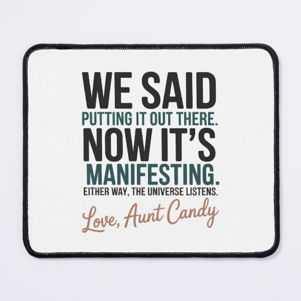 Item preview, Ask Aunt Candy - Putting It Out There vs Manifesting - Funny Generational Slang designed and sold by Random Candy Studio.