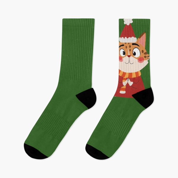 Artikelvorschau, Ingwer-Weihnachtskatze – Gemütliche Weihnachtskatze entworfen und verkauft von UniqueArtsOnly.
