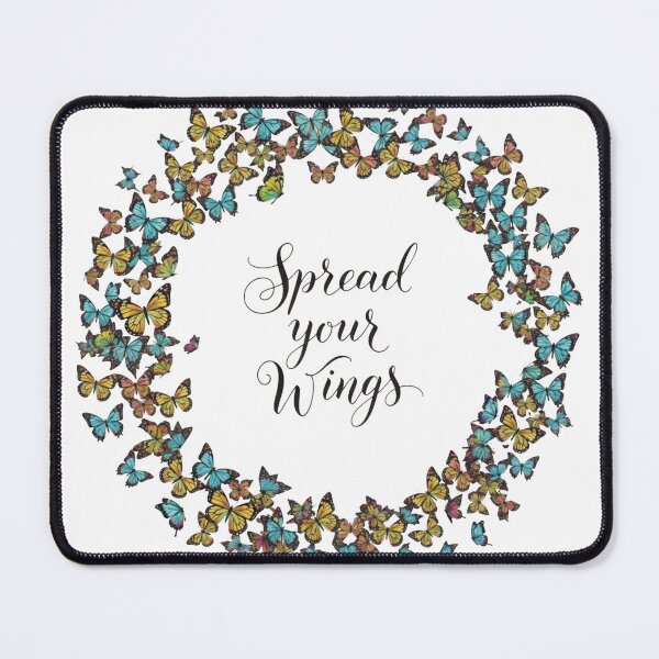 Item preview, "Spread Your Wings" Butterfly Wreath . Butterfly Wreath on Black. designed and sold by ZyVoAli.